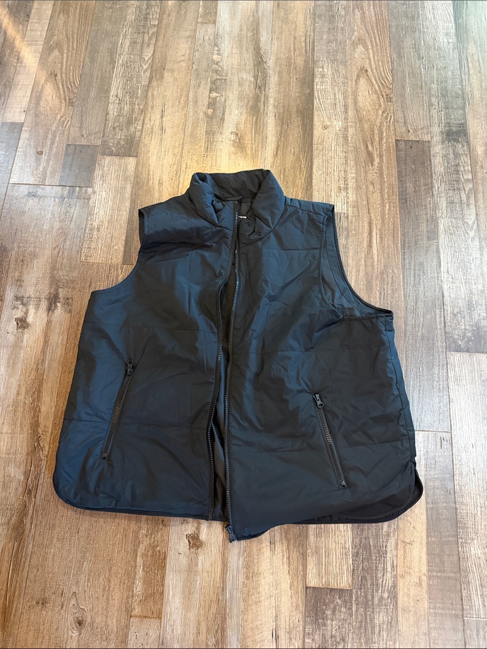 Maurices Black Quilted Zip-Front Women's Vest Sz 1X
